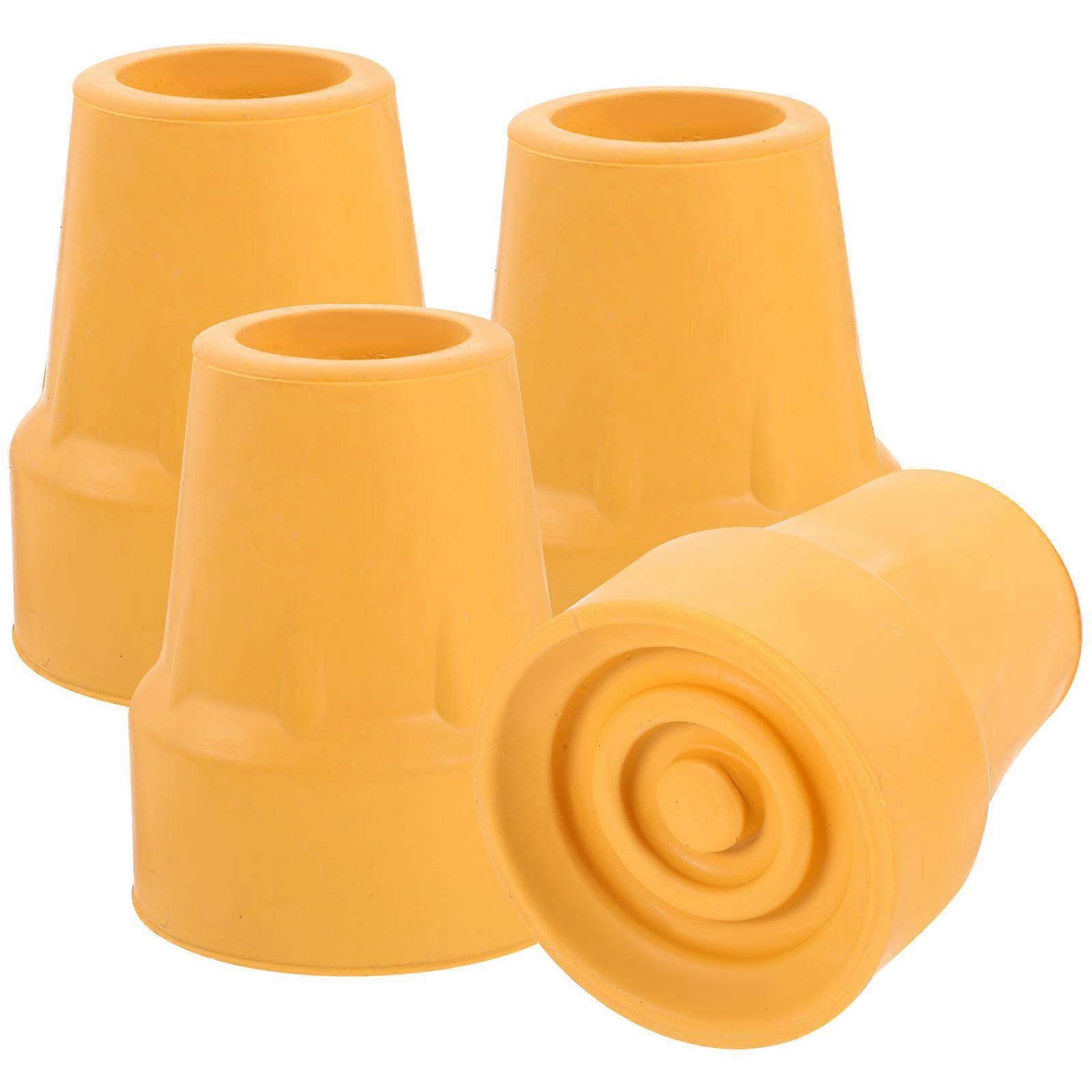 Replacement Walking Stick Tips Nonskid Cane Foot Covers Hiking Accessories 4Pcs
