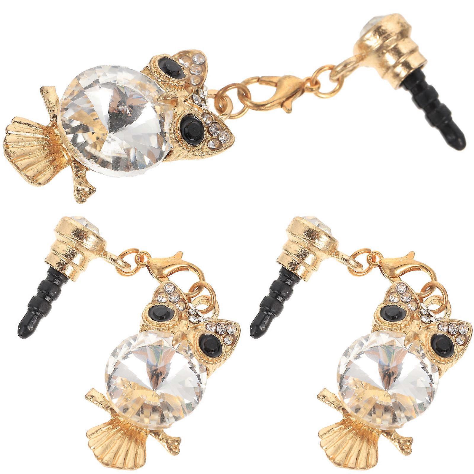 Protective Phone Dust Plug for Earphone Port Decoration 6Pcs