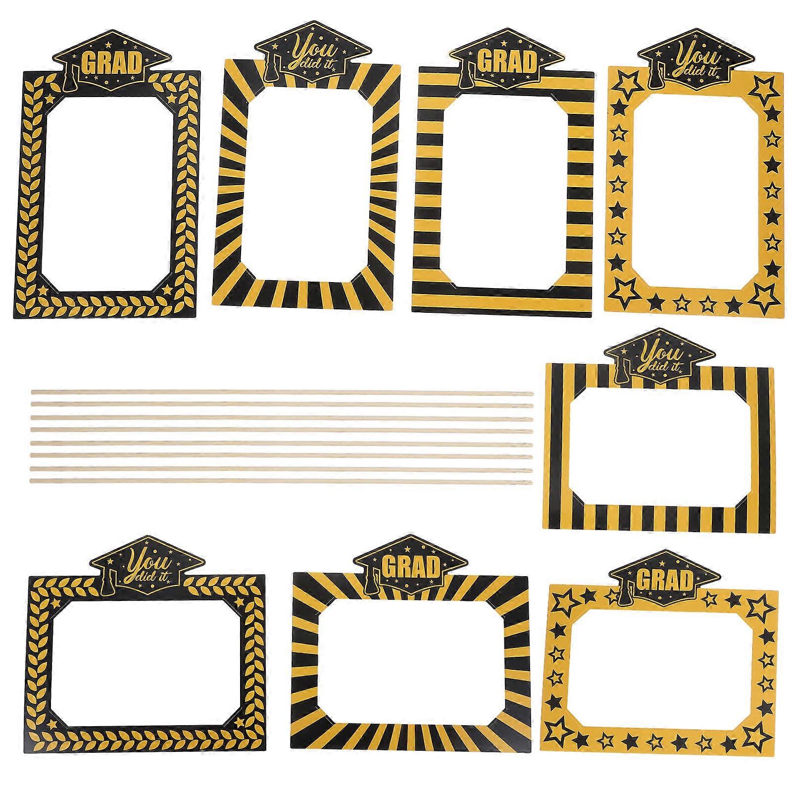 Graduation Vase Inserts Paper Bamboo for 24Pcs Party Decor