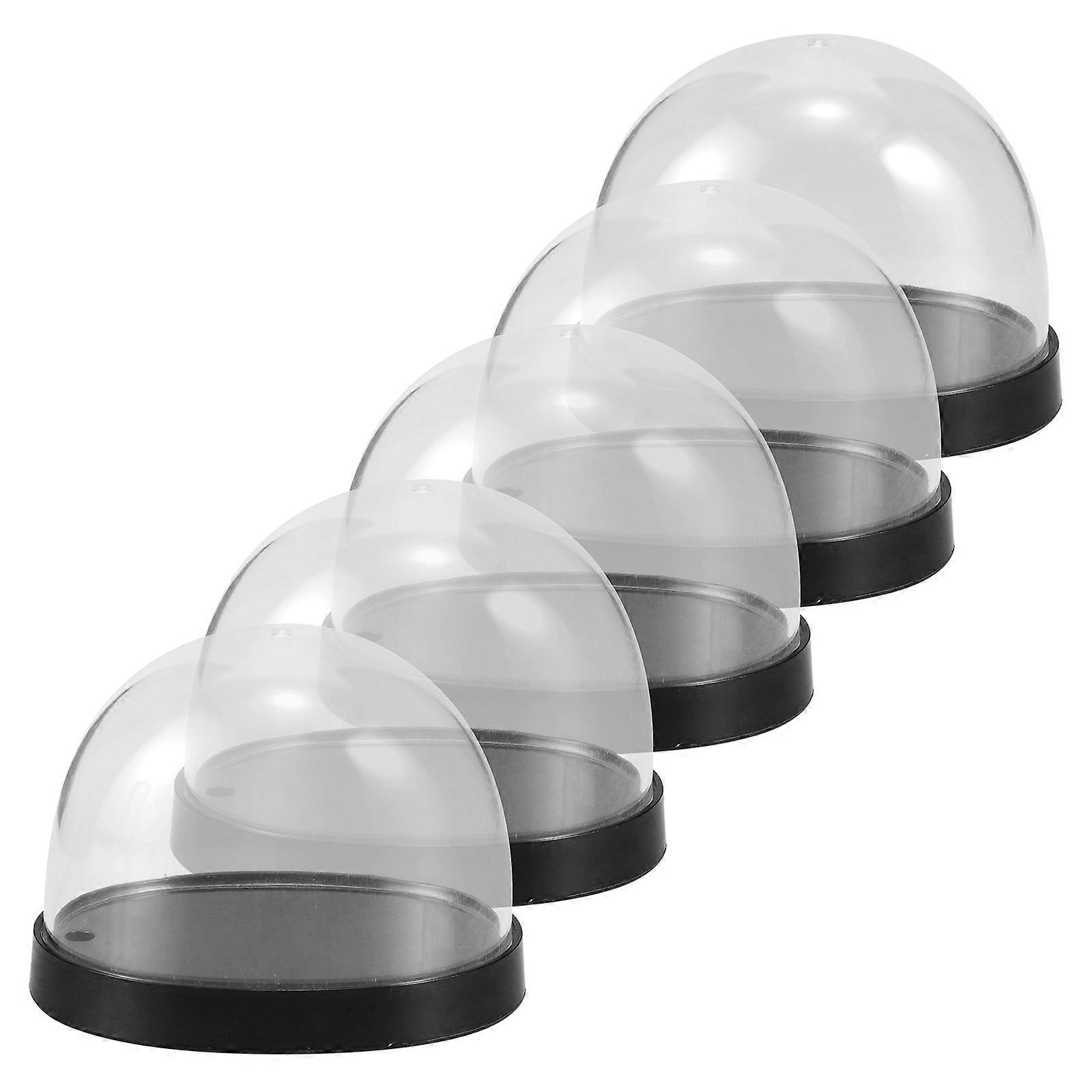 Cloche Dome Display For Floral Arrangement Protection And Dust-proofing 10 Sets High-Transparency Plastic Cloche For Home Decor
