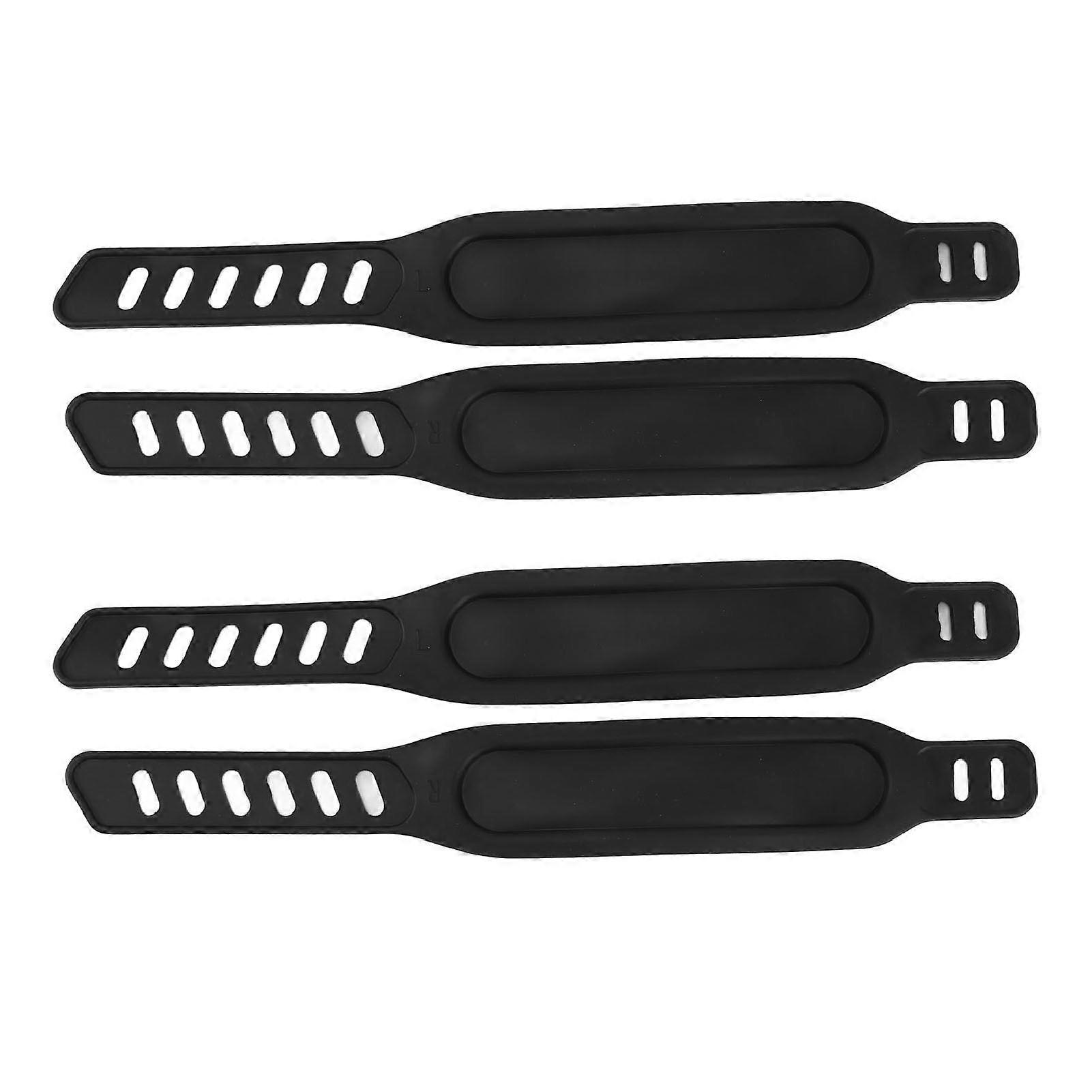 2 Pair Exercise Bike Pedal Straps Adjustable Length Universal Pedal Strap Fits Most Exercise Bikes Bicycles Cycles for Home Gym