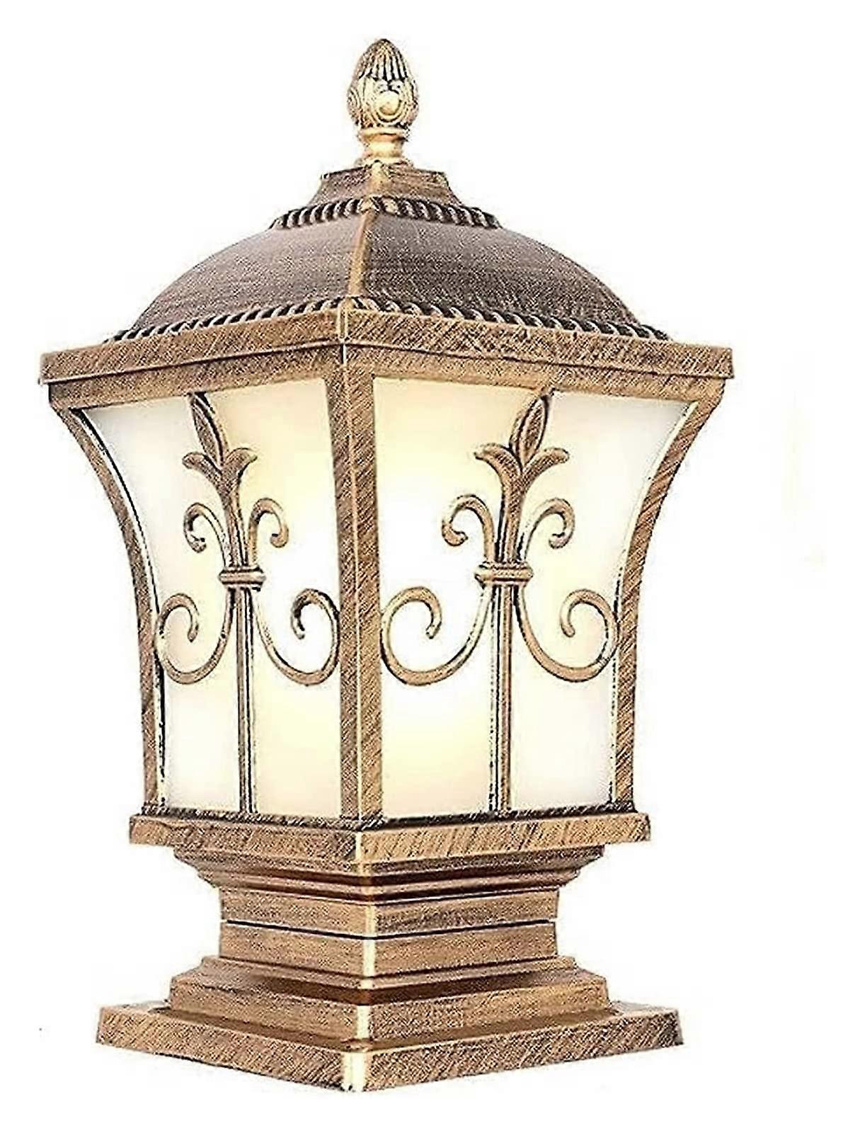 Courtyard Light Post Light Waterproof Outdoor Pillar Lamp E27 Socket Aluminum Alloy Column 33x3 cm Garden Lighting