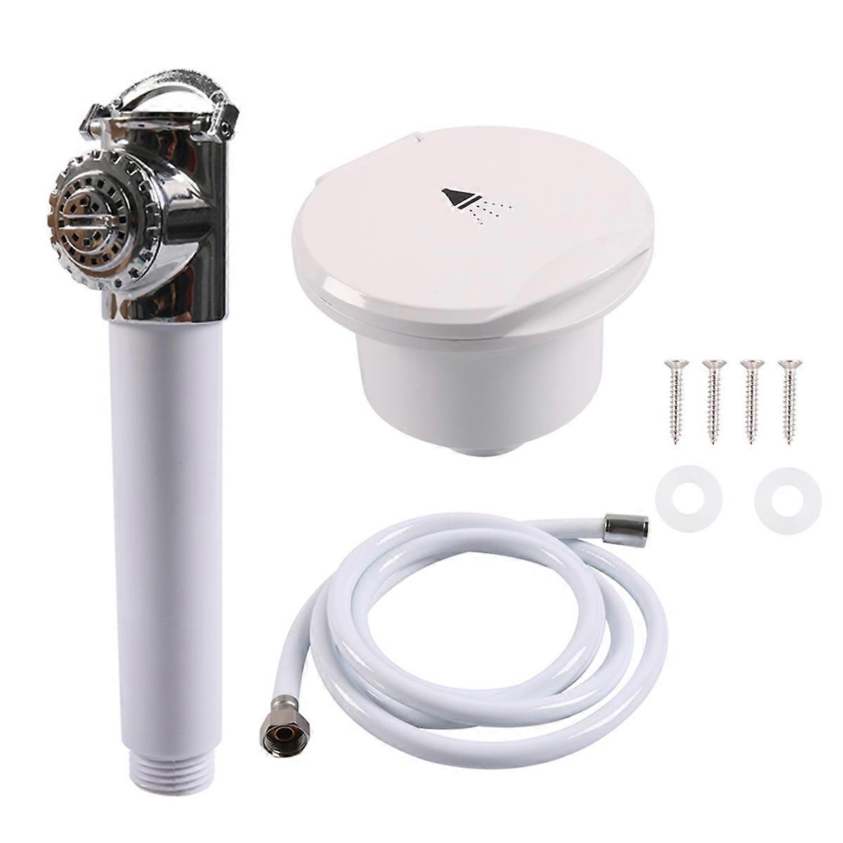 RV Shower Head Portable Shower Hand Pressed Bath Accessories