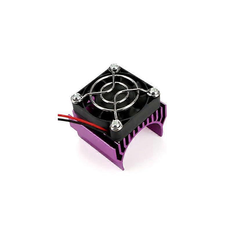 Heat Sink For RC Motor 380/540/550, 36mm Diameter Radiator, 4010 DC 5V Cooling Fan, Purple
