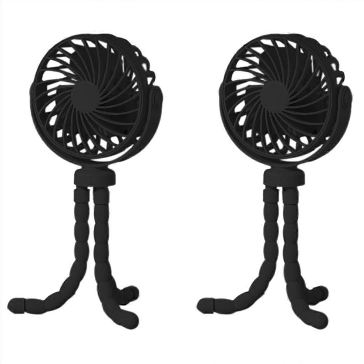 Octopus Fan, Desktop Camping Fan, USB Rechargeable Tripod Fan, with Light Fan