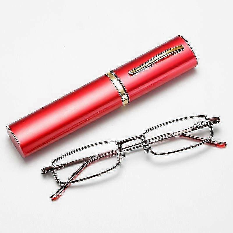 Unisex Ultra Light Reading Glasses with Pen Holder - Stylish & Comfortable