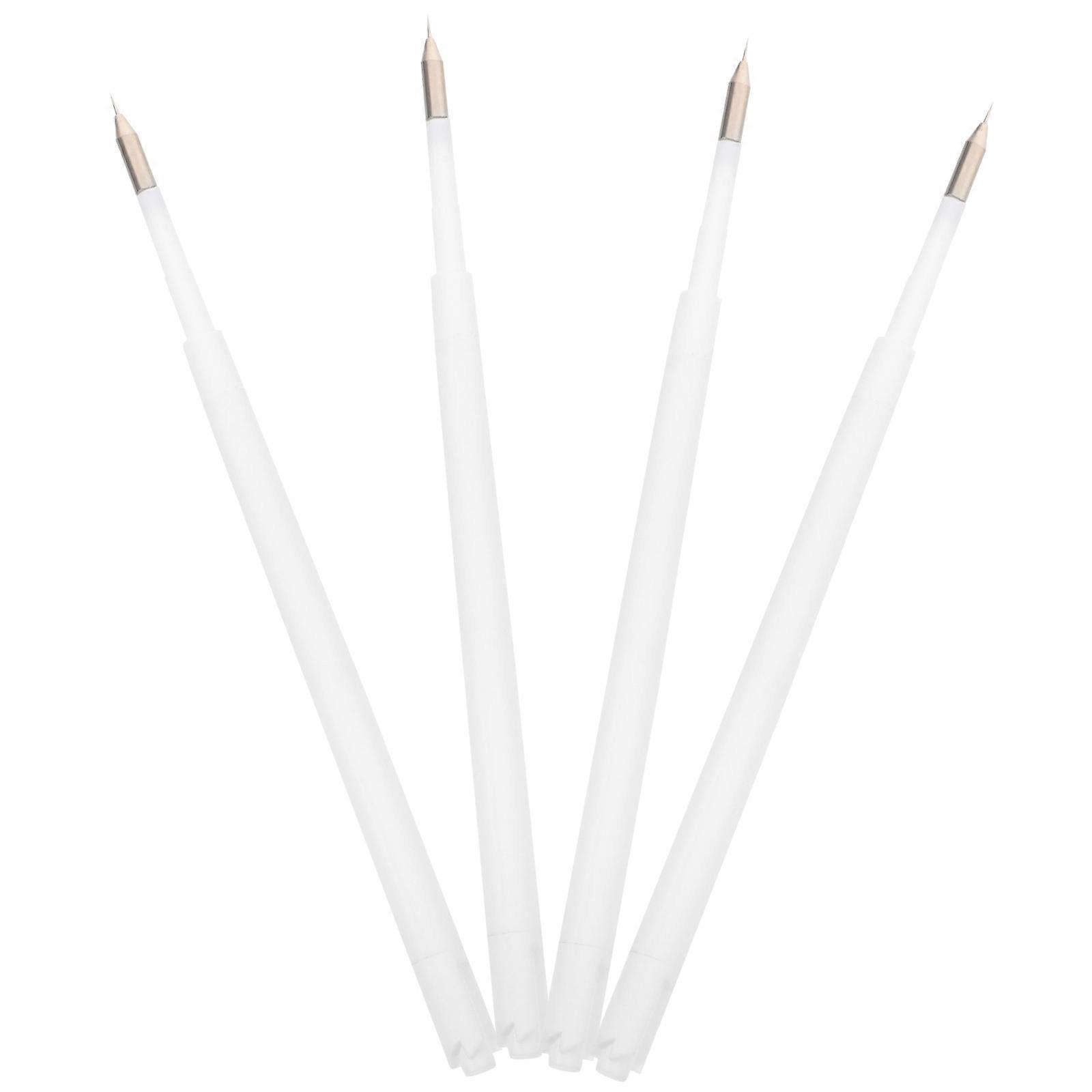 Bubble Removal Tool For Car Wrapping And Film Installation Made Of White Plastic And Alloy For Professional Use In DIY Projects 4Pcs