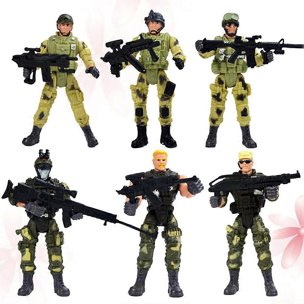 Special Forces Model for Play 6Pcs Assorted Color Toy Figures