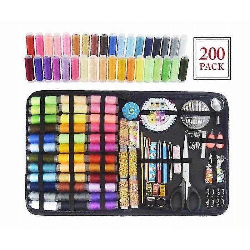 Luxora Sewing Kit Sewing Box Sewing Set Rectangular Sewing Set 200 Piece Set