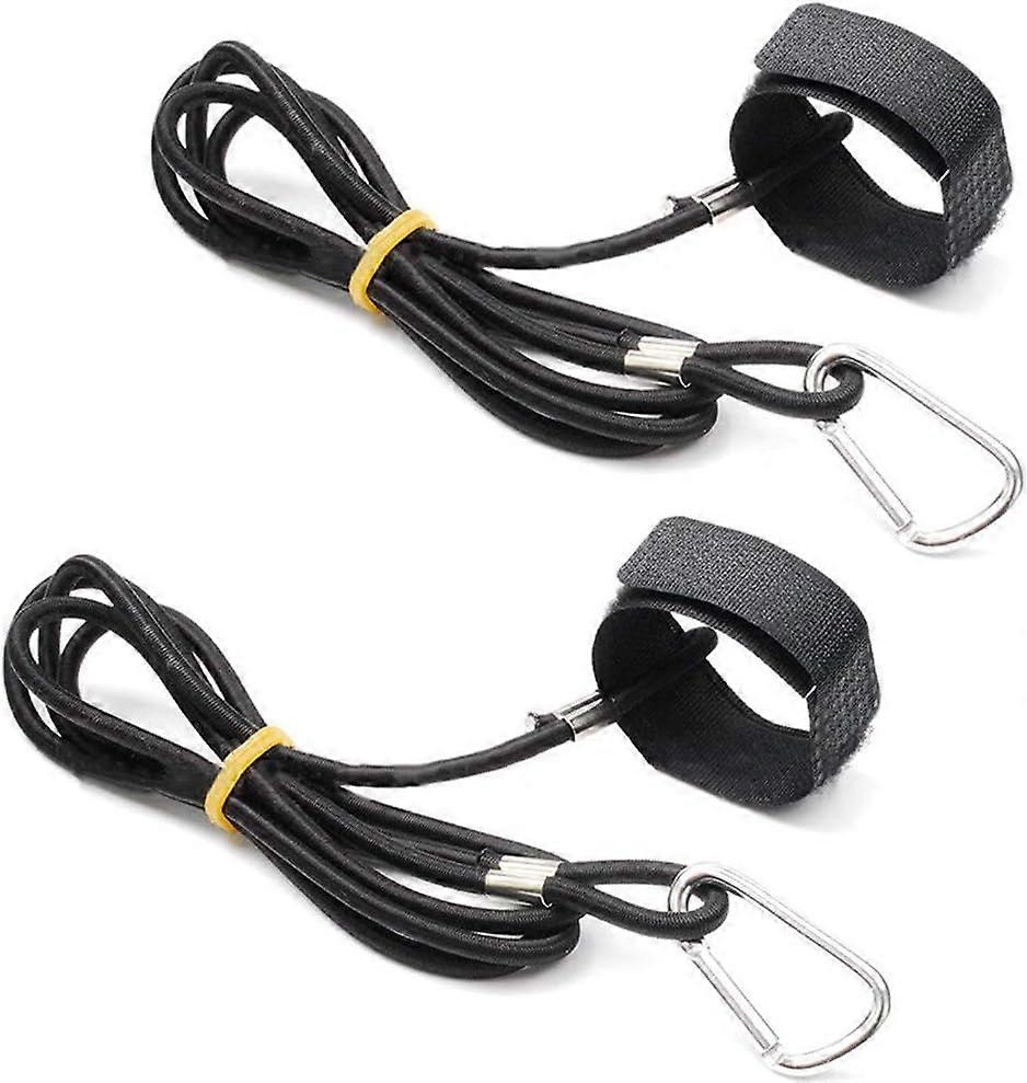 Kayak Paddle Leash Set (2 Pack) - Elastic Safety Lanyards for Kayaking and More