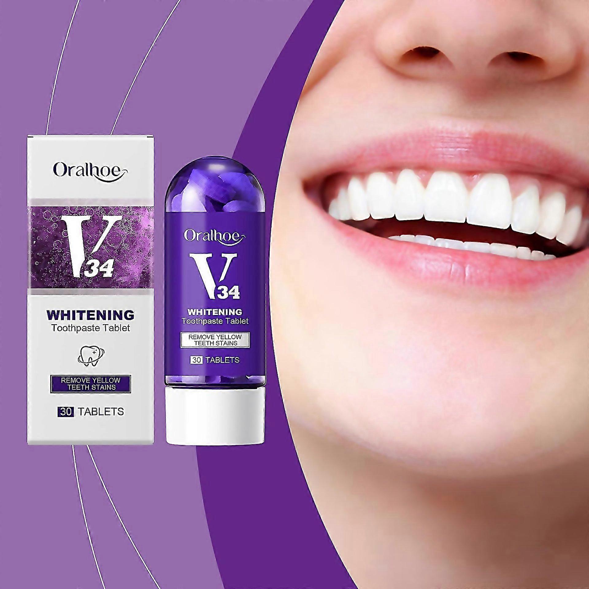 For V34 Brightening Toothpaste Tablets Toothpaste Tablets Chewable Toothpaste Tablets For Teeth Whit