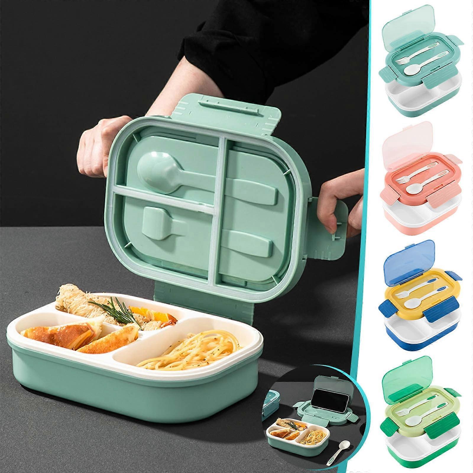 maxiaoxia Double-Layer Lunch Box, Sealed & Compartmentalized, Reusable Bento Box Compatible with Microwave for Office Workers & Students