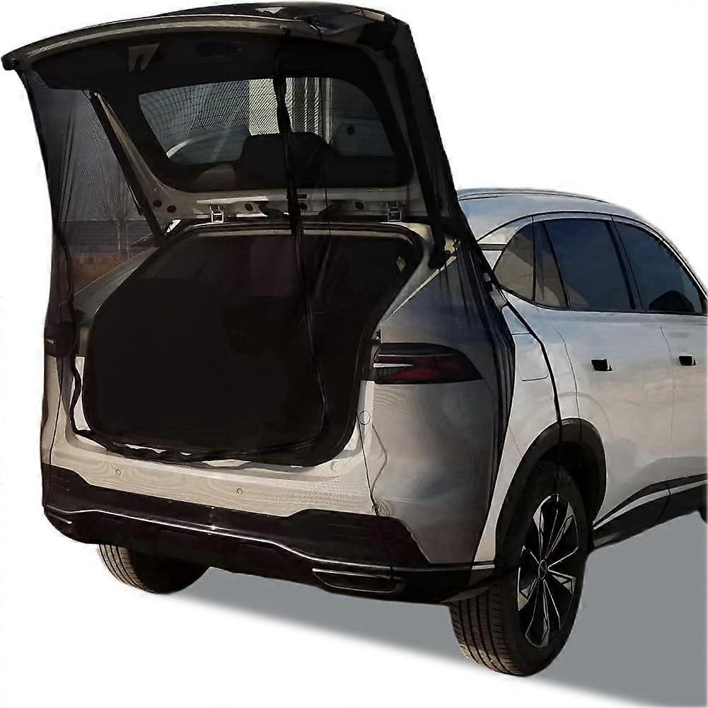 Car Mesh Screen Black Sunshade 160x195cm Ventilation Net For SUV Minivan Compatible