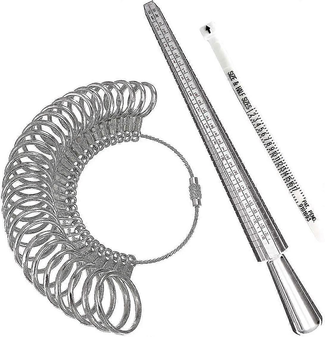 Ring Sizer Measuring Tool,aluminum Ring Mandrel And Finger Gauges