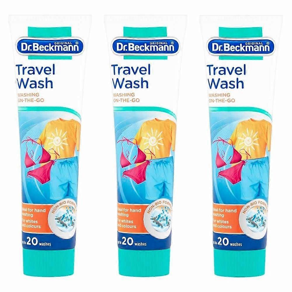 Dr Beckmann Travel Wash 100ml (20 washes)  3-Pack