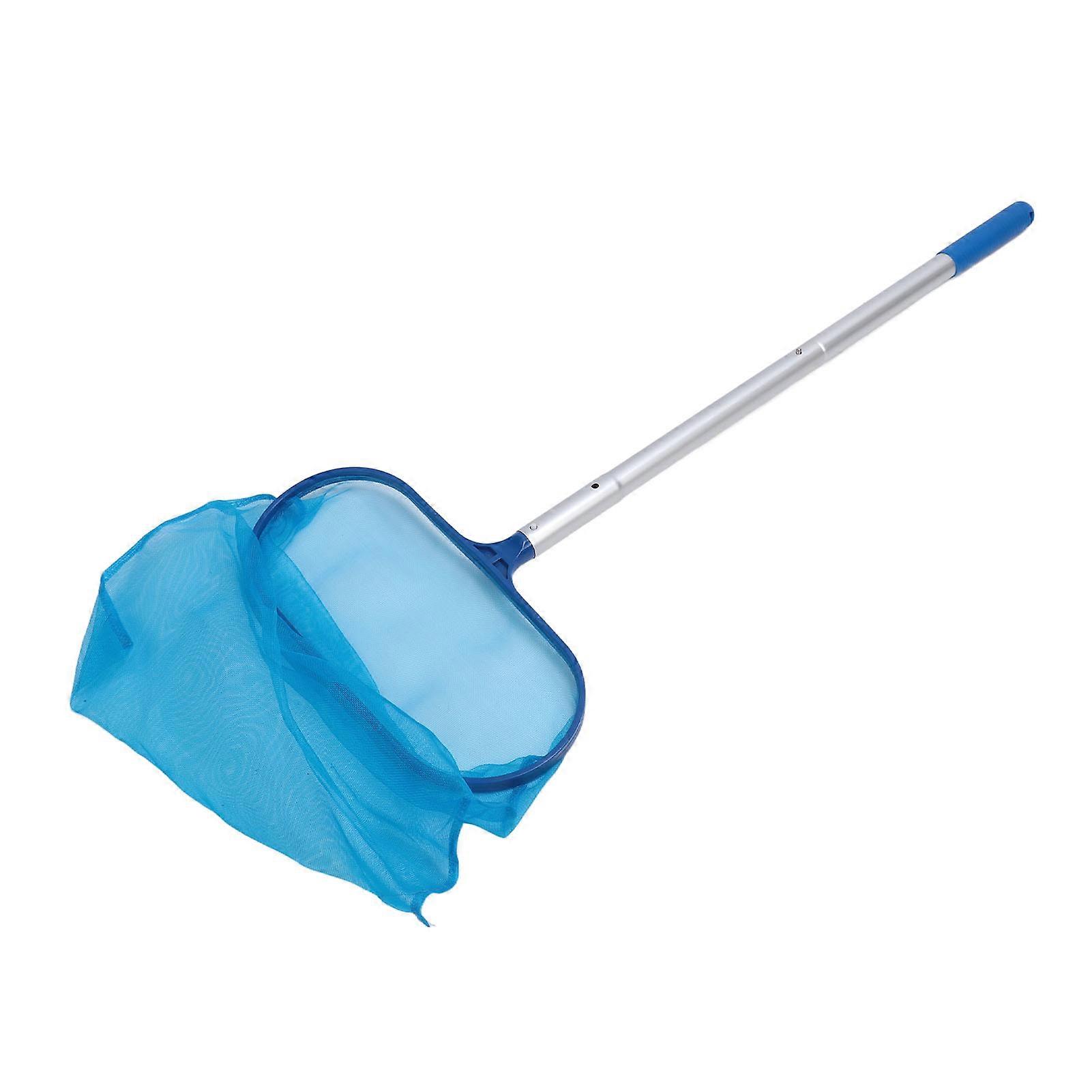 Pool Skimmer Net Length Adjustable Swimming Pool Cleaning Net Professional Easy Assembly Pool Leaf Skimmer Net for Pond Fountains 