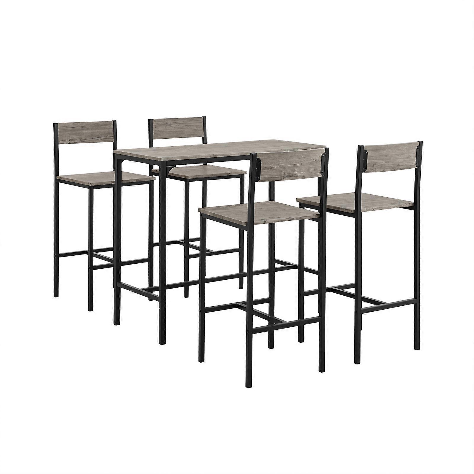 SoBuy Set of 4 Stools Dining Bar Table Chairs Set, OGT14-N