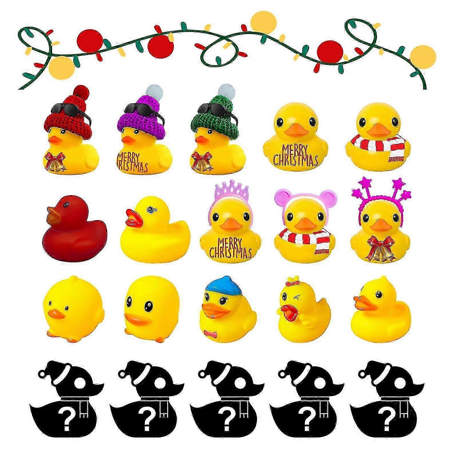 24 Grids Advent Calendar Christmas Blind Box Rubber Duck Toys Gifts Boxes Decor