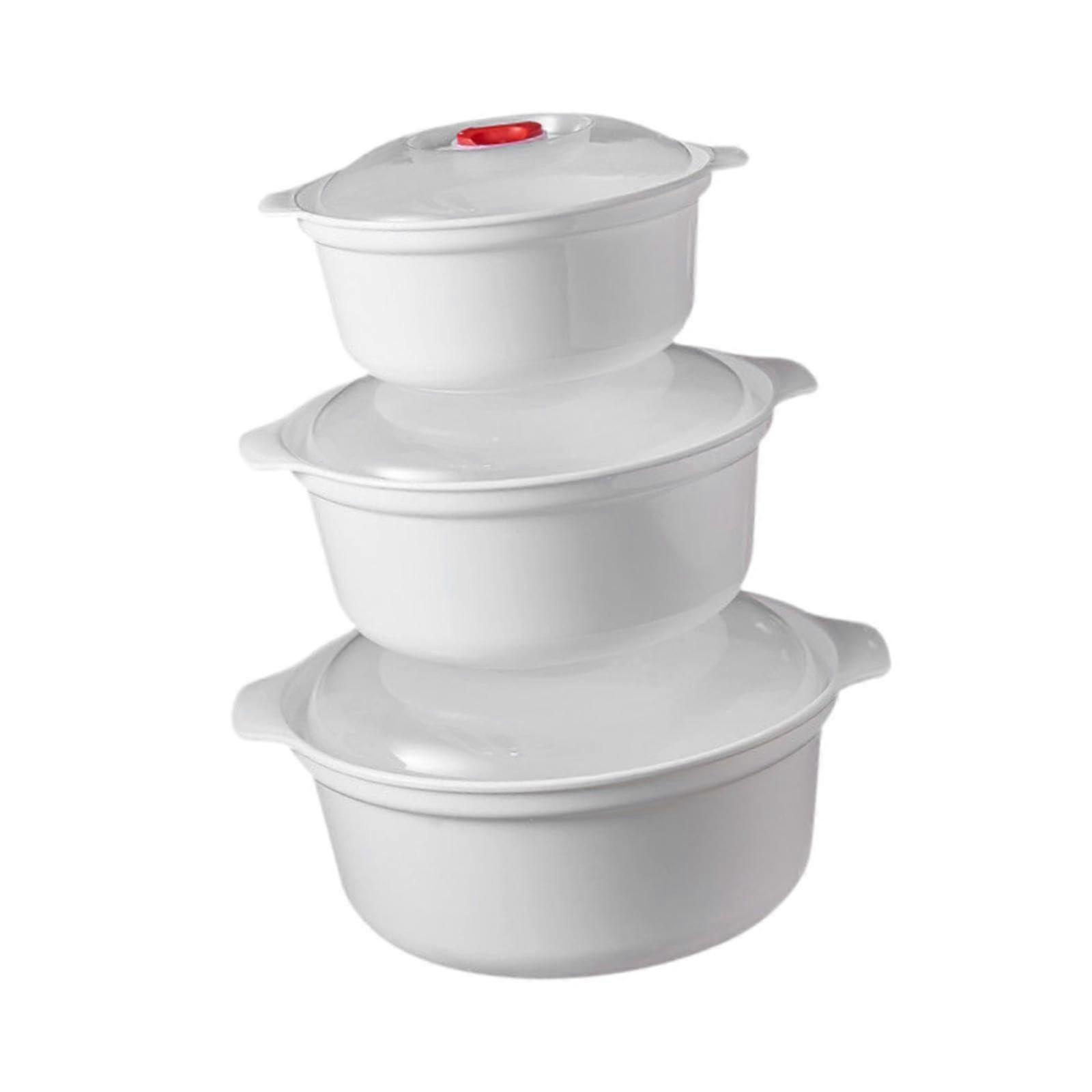 Soup Bowls 3Size Set For Meal Prep And Storage Microwave Safe Cereal Bowls Versatile Food Container