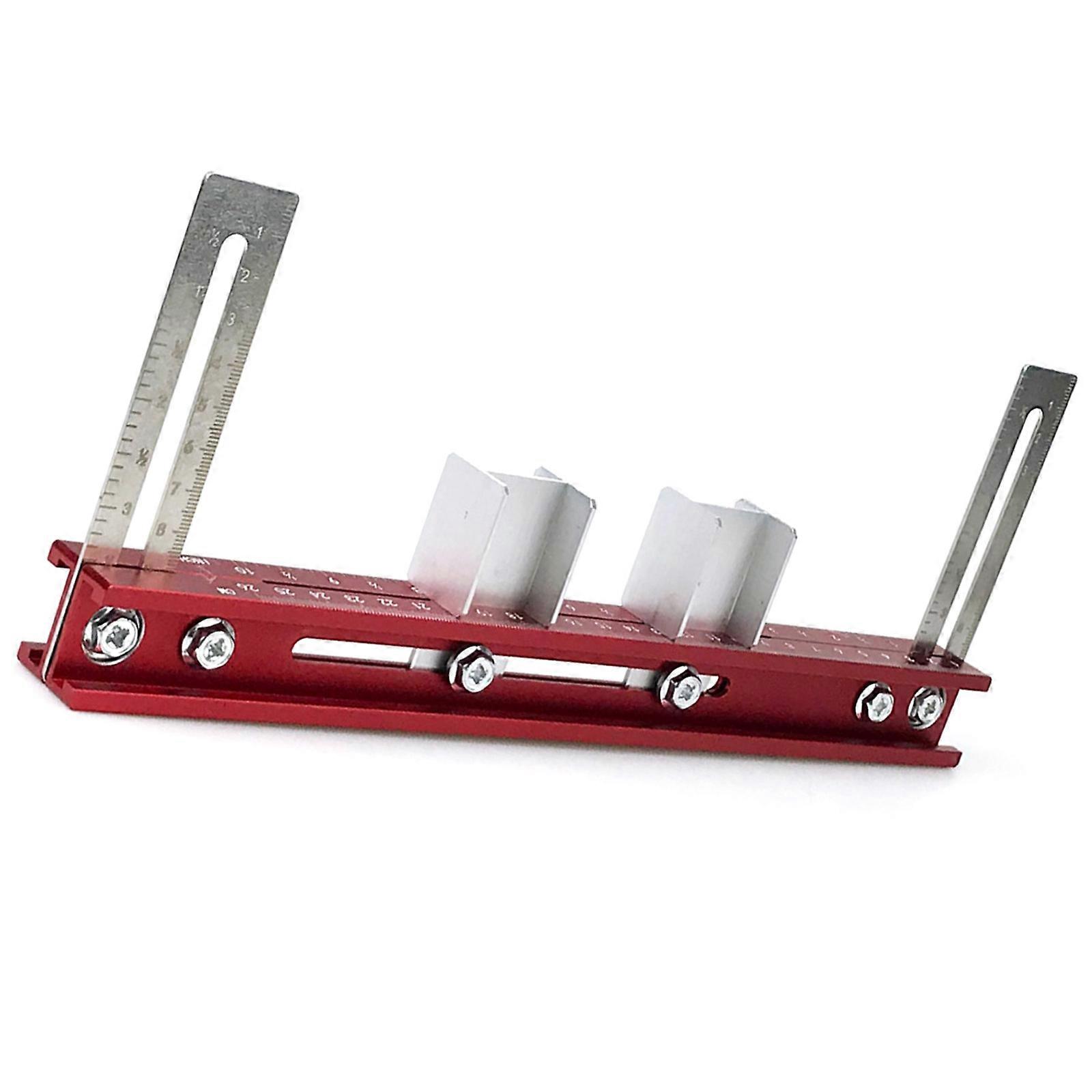 Precise Layout Cabinet Hardware Jig for Closet Rod Installation with Adjustable Ranges for Various Wardrobe Size Multicolor