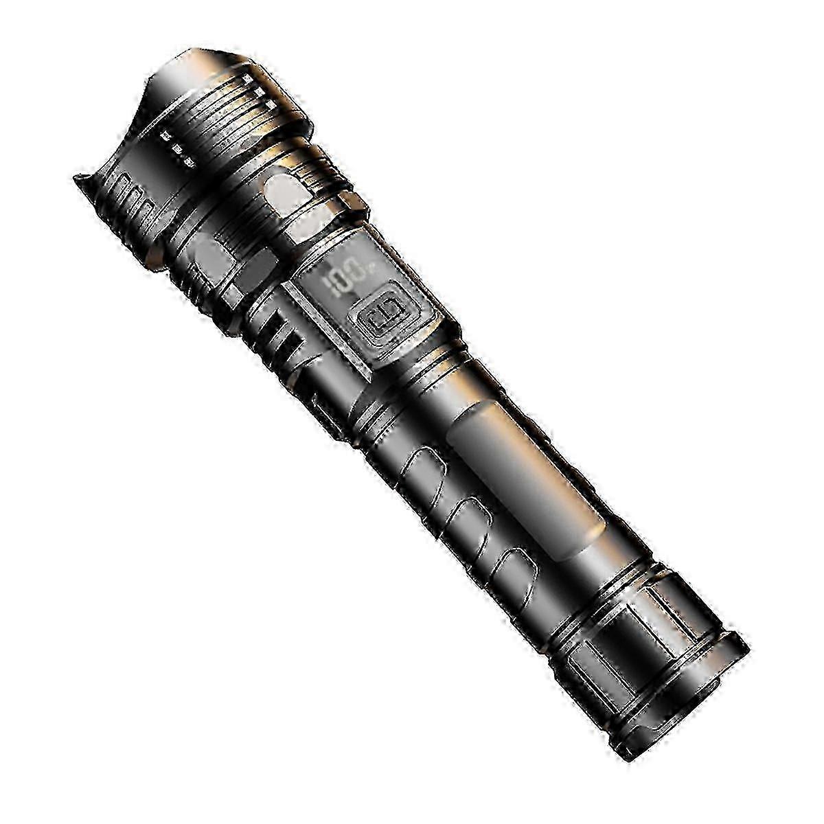 Outdoor Use Adjustable Zoom LED Flashlight with Digital Display