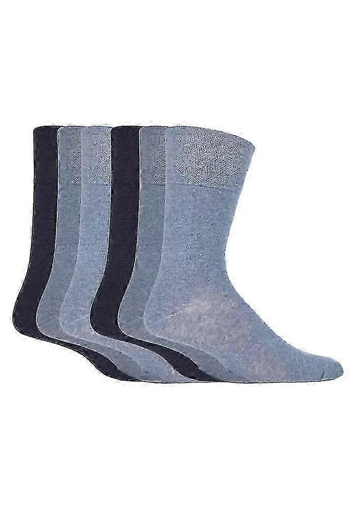 6 Pk Mens Non Elastic Socks 12-14