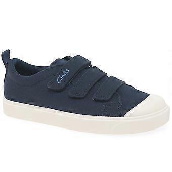 Clarks City Vibe K Kids Canvas Shoes