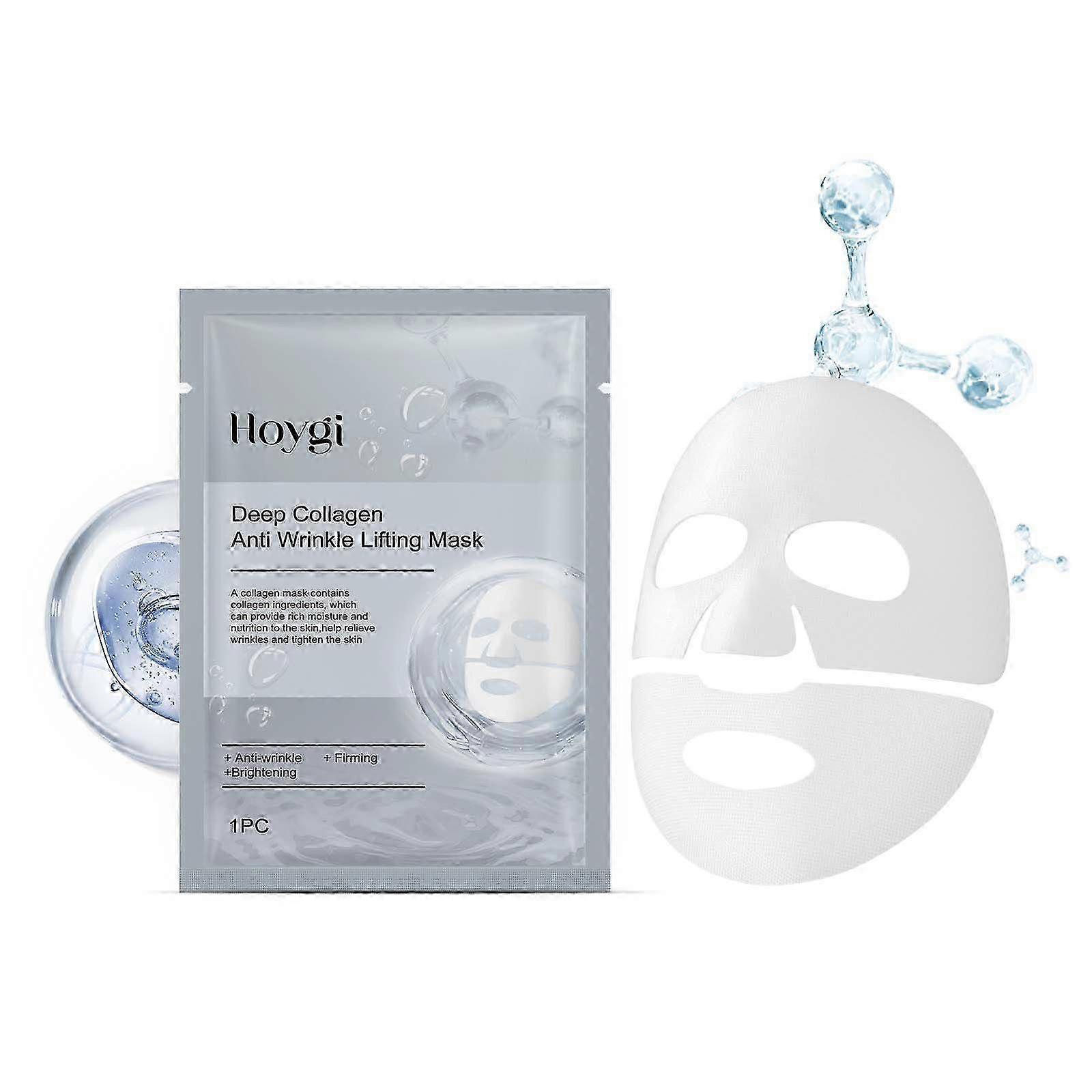 Hoygi Collagen Anti-Wrinkle Mask Facial Moisturizing, Hydrating, Firming And Reducing Fine Lines Mask