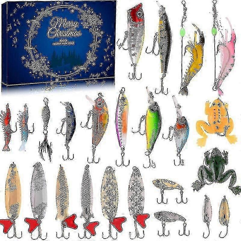 Advent Calendar Fishing Christmas Countdown,fishing Tackle Advent Calendarp