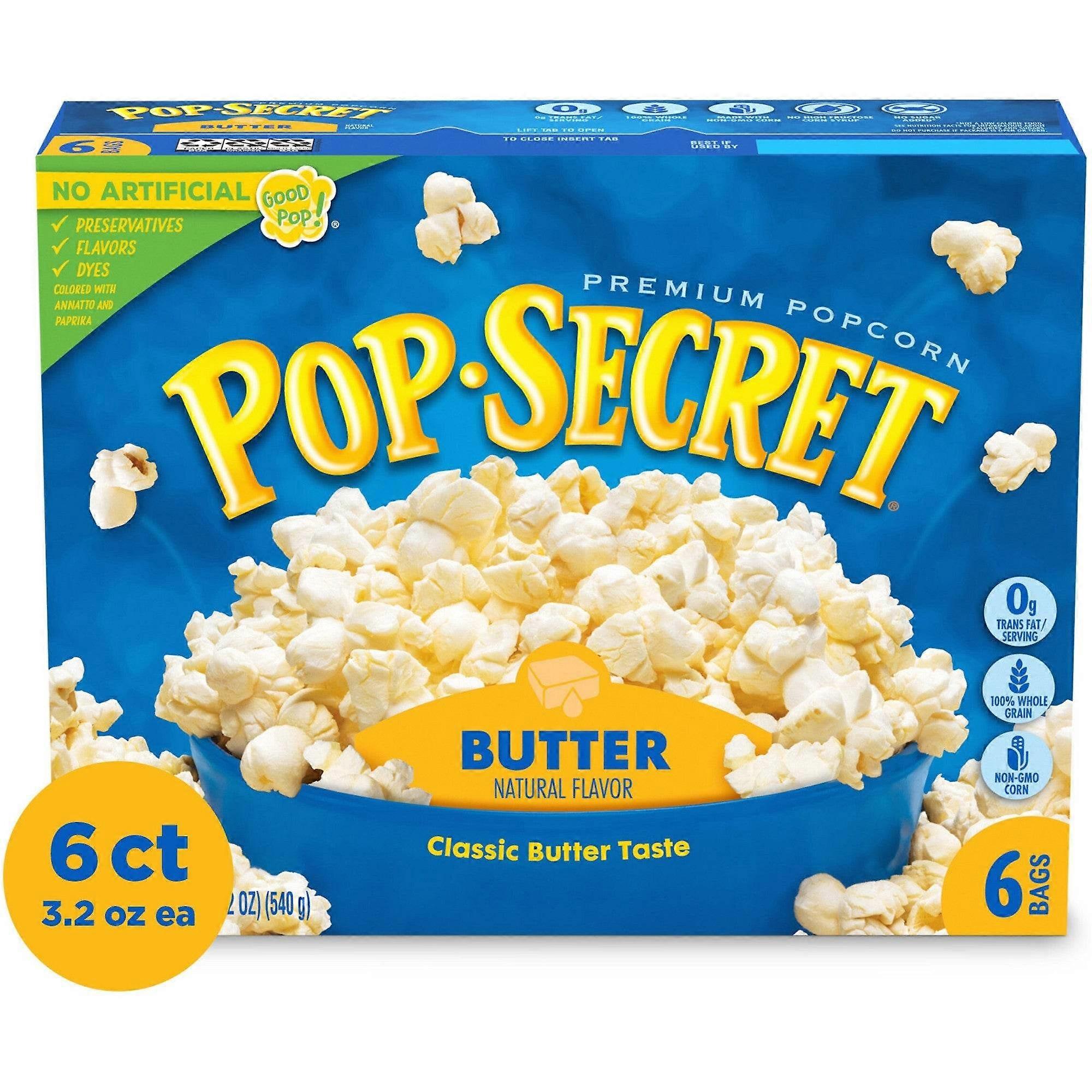 Pop Secret Butter Mikrowellen-Popcorn, 6 Stück
