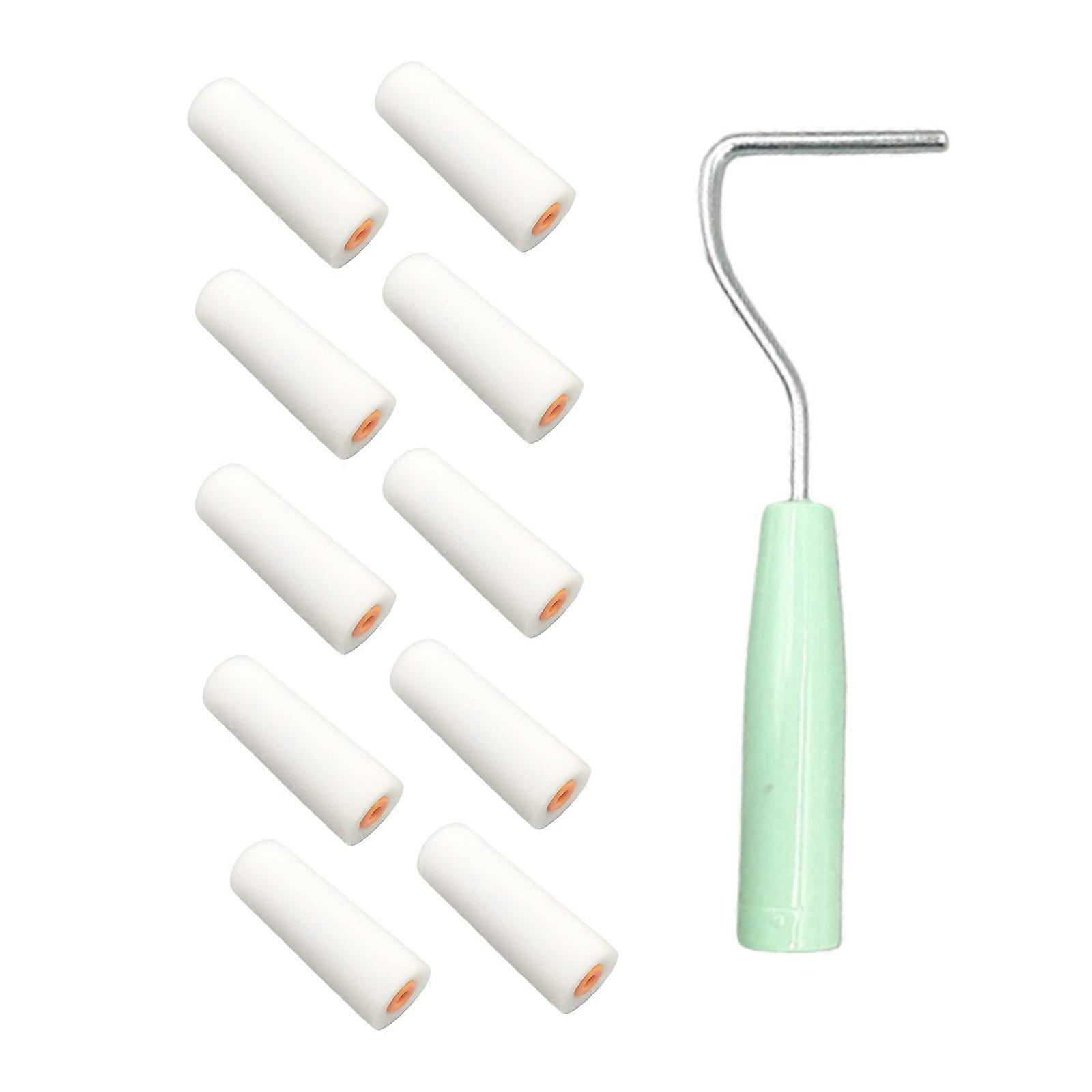 High Density Sponge Thumb Roller With Comfort Handle Sponge Roll Brush For Kids Artists Extended Painting Workshop Use Multicolor