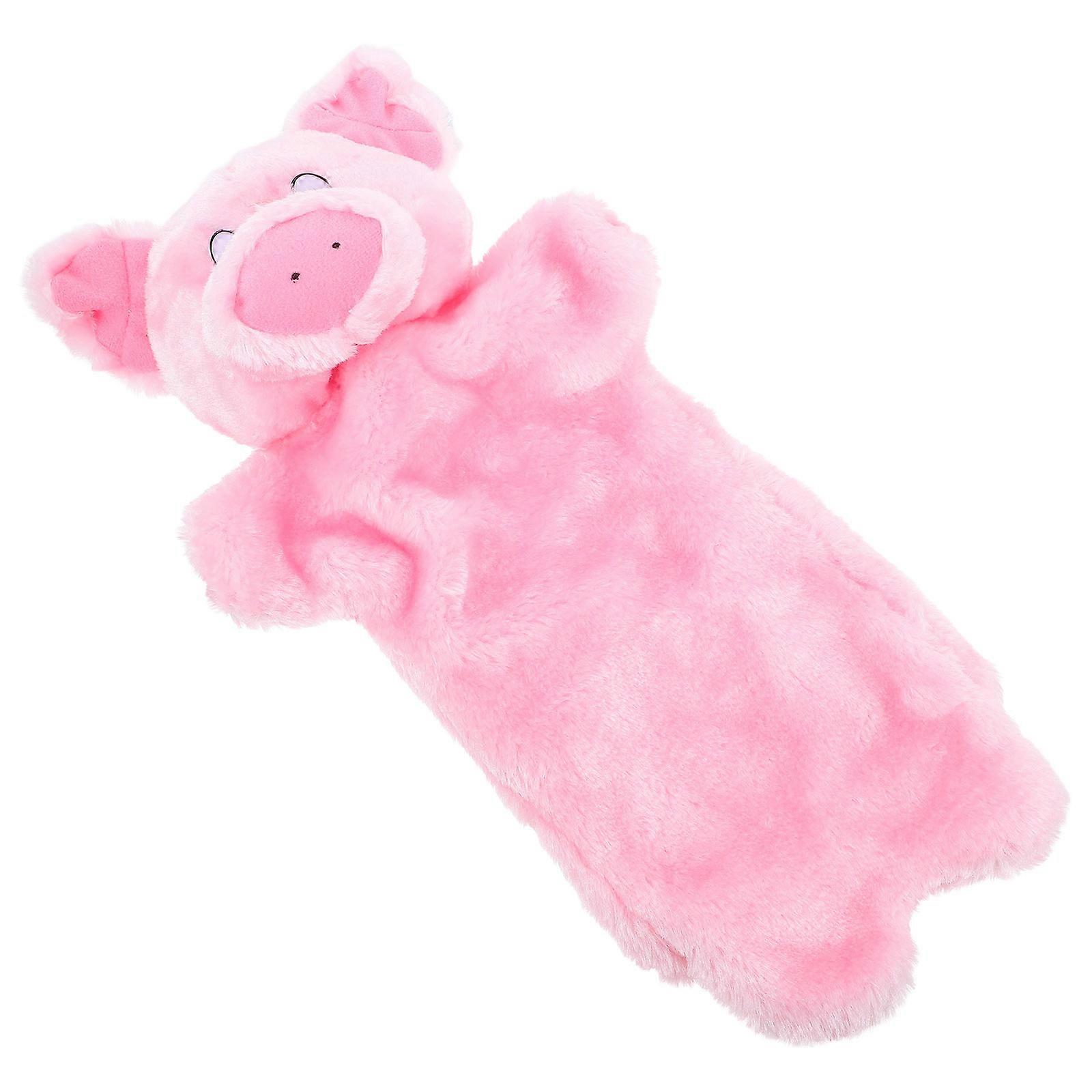 Pink Pig Hand Puppet Plush for Storytelling Interactive Play