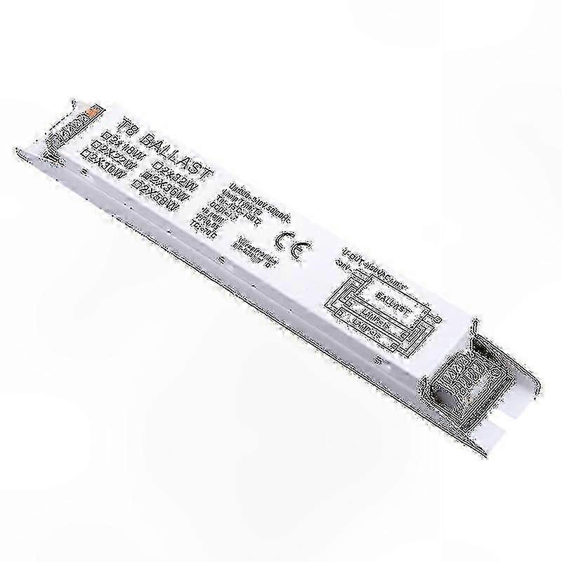 T8 Fluorescent Lamp Ballast 2x36W Wide Voltage Range 220-240V AC Electronic Lighting Component 26s