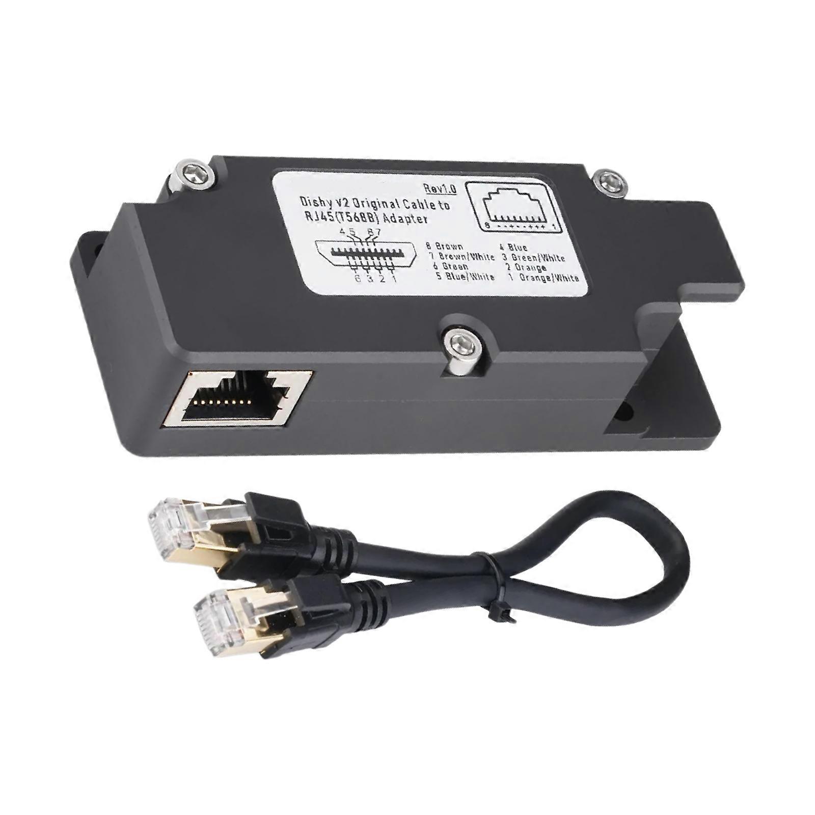 Networks Cable Adapter With RJ45 Interfaces Fit for Starlink 2 Dish Multiple Lengths Available Efficient Internet Setups Multicolor