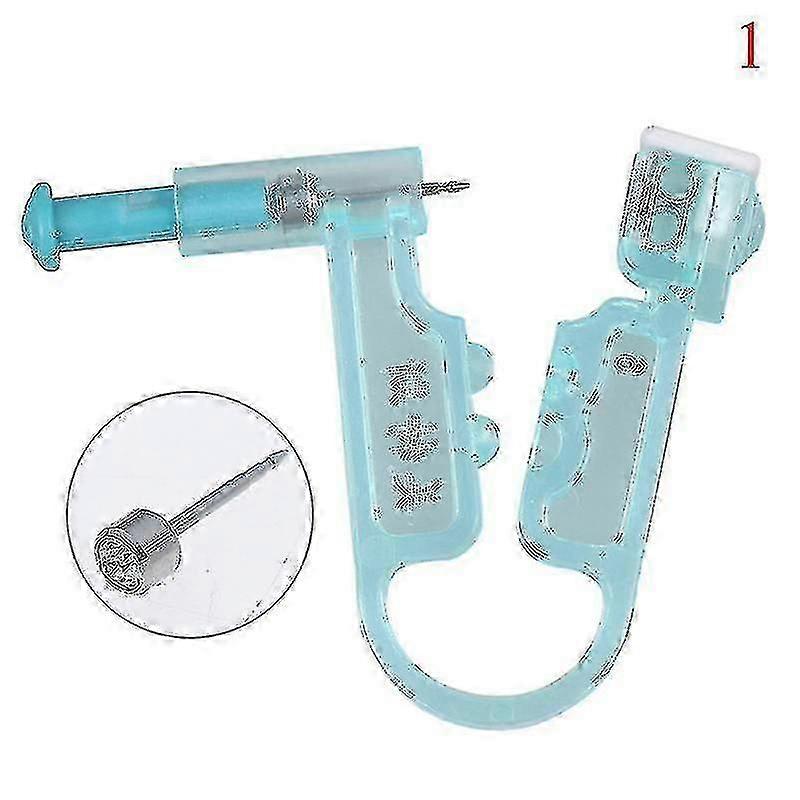 1pc プロフェッショナルディスポーザブル安全ボディイヤーピアスガンツール、スタッドイヤリング付き