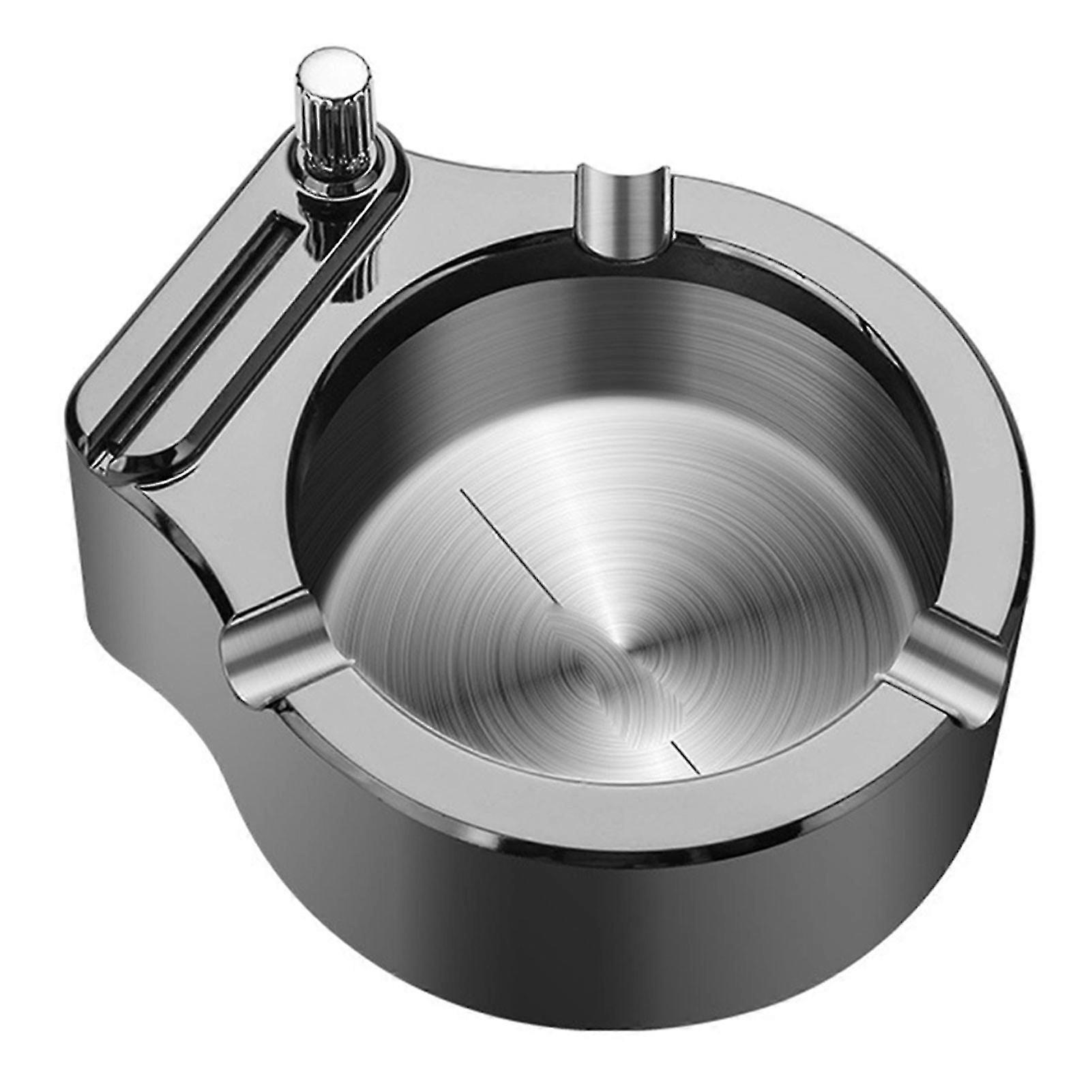 Refillable Permanent Match Ashtray Combo Innovative 2 in 1 Ashtray Lighter Design. Bar Countertop Decor