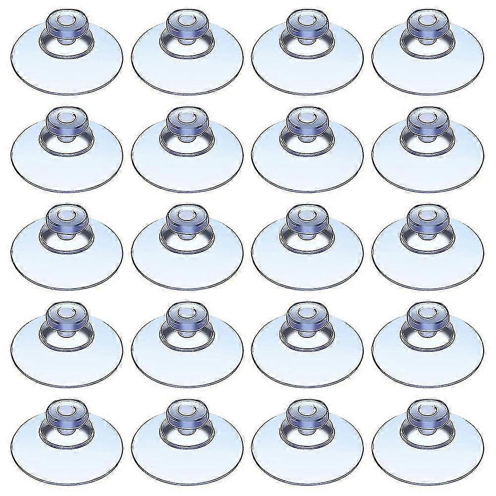 100 Clear Suction Cups Compatible With Outdoor, Kitchen, Window 20mm