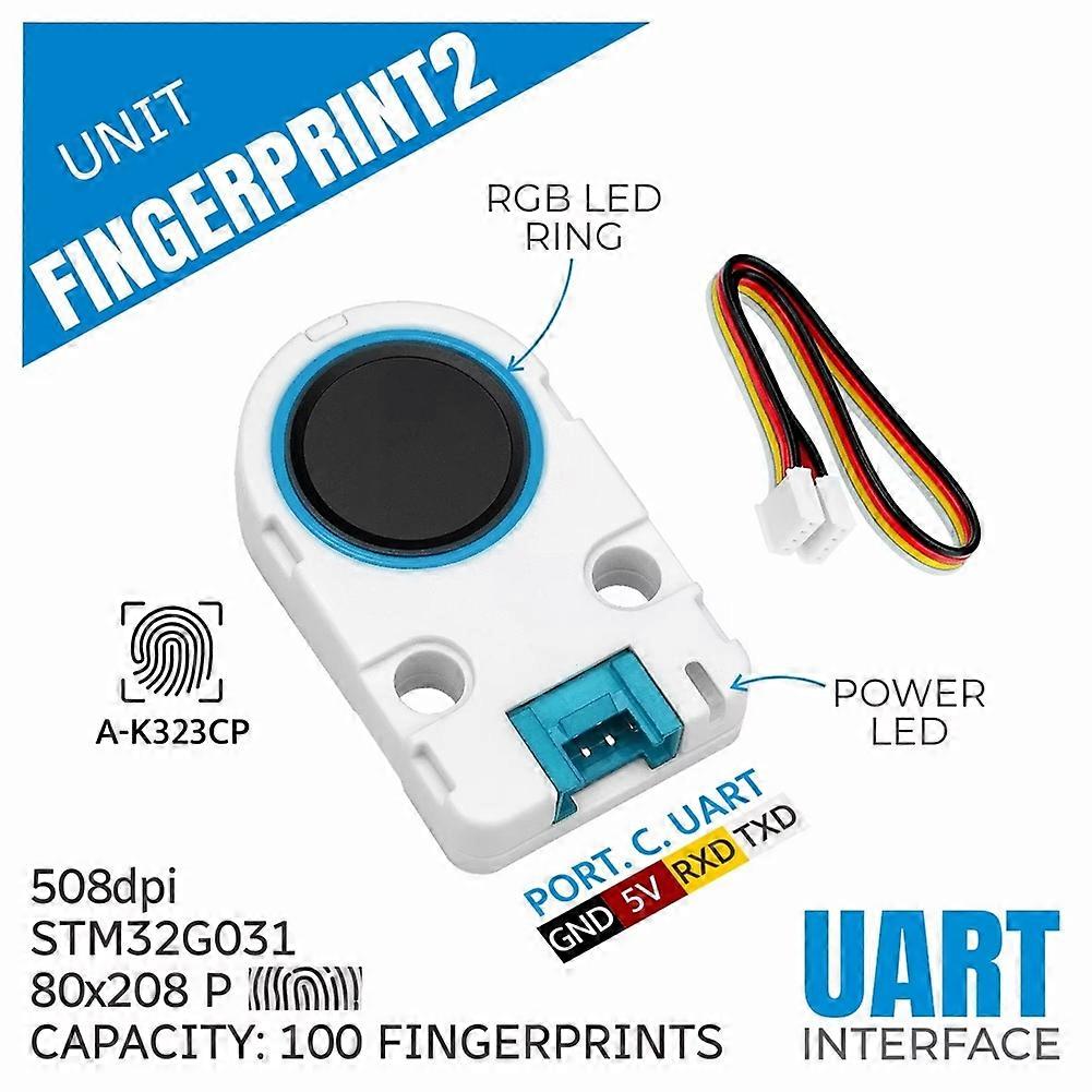 Fingerprint 2 Unit Advanced Biometric Sensor, High Accuracy, Compact Design, Easy Integration for Security Systems