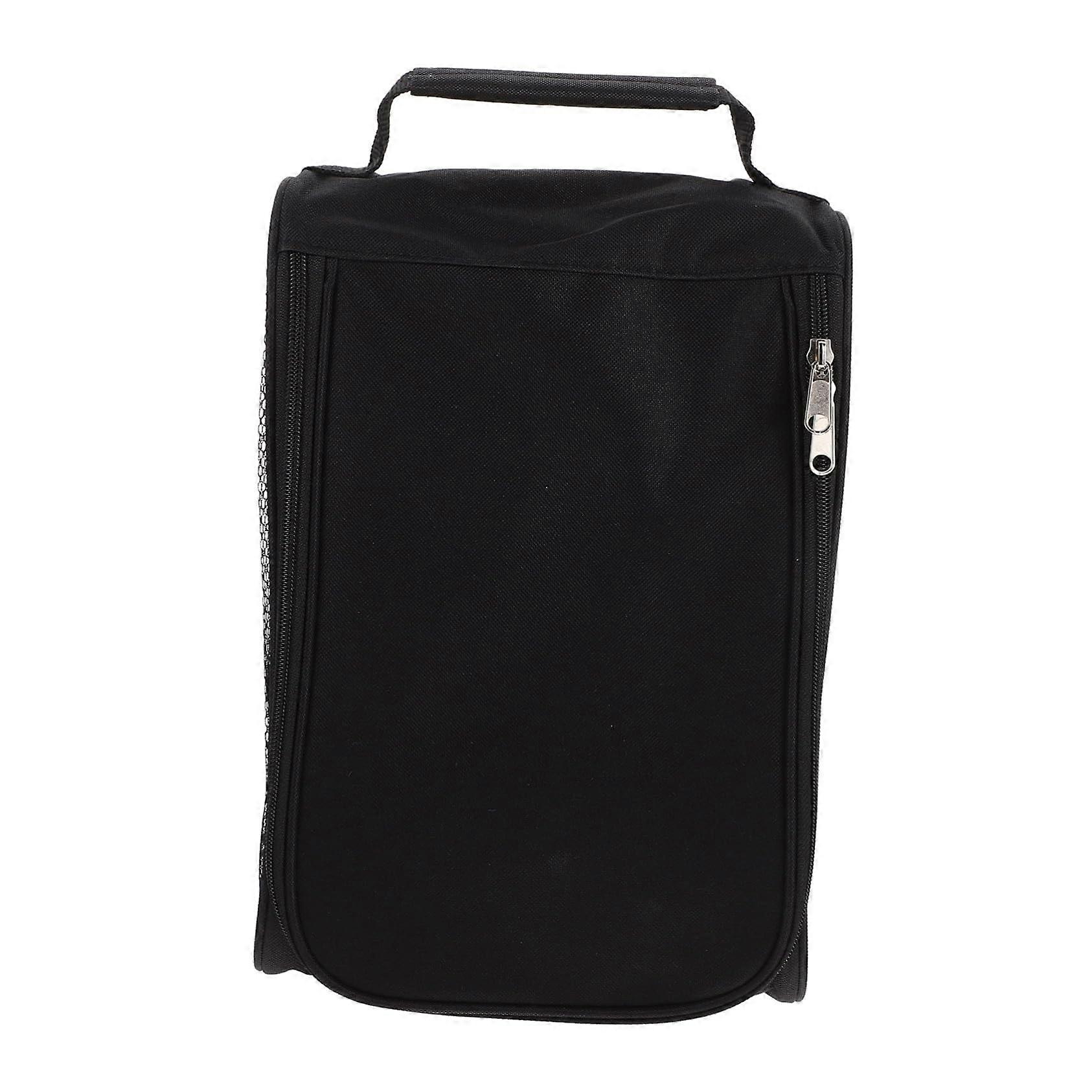 Portable Golf Shoe Bag with Breathable Fabric and Zipper Closure for Men Travel Dustproof Storage