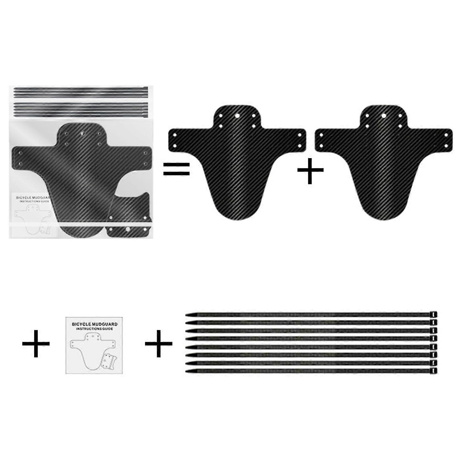 Folding Bikes Mudguard Bicycles Mudguards Portable Adjustable Bicycles Mud Flap Front Rear Mud Guard for Mountain Bikes Multicolor