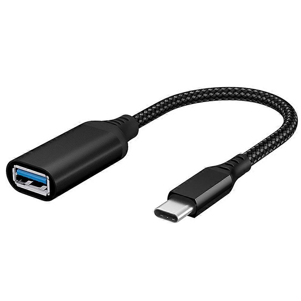 High Quality Data Cable Type-C to USB3.0 Transfer Cable for Mobile Tablet Computer Vehicle Extension Converter Black