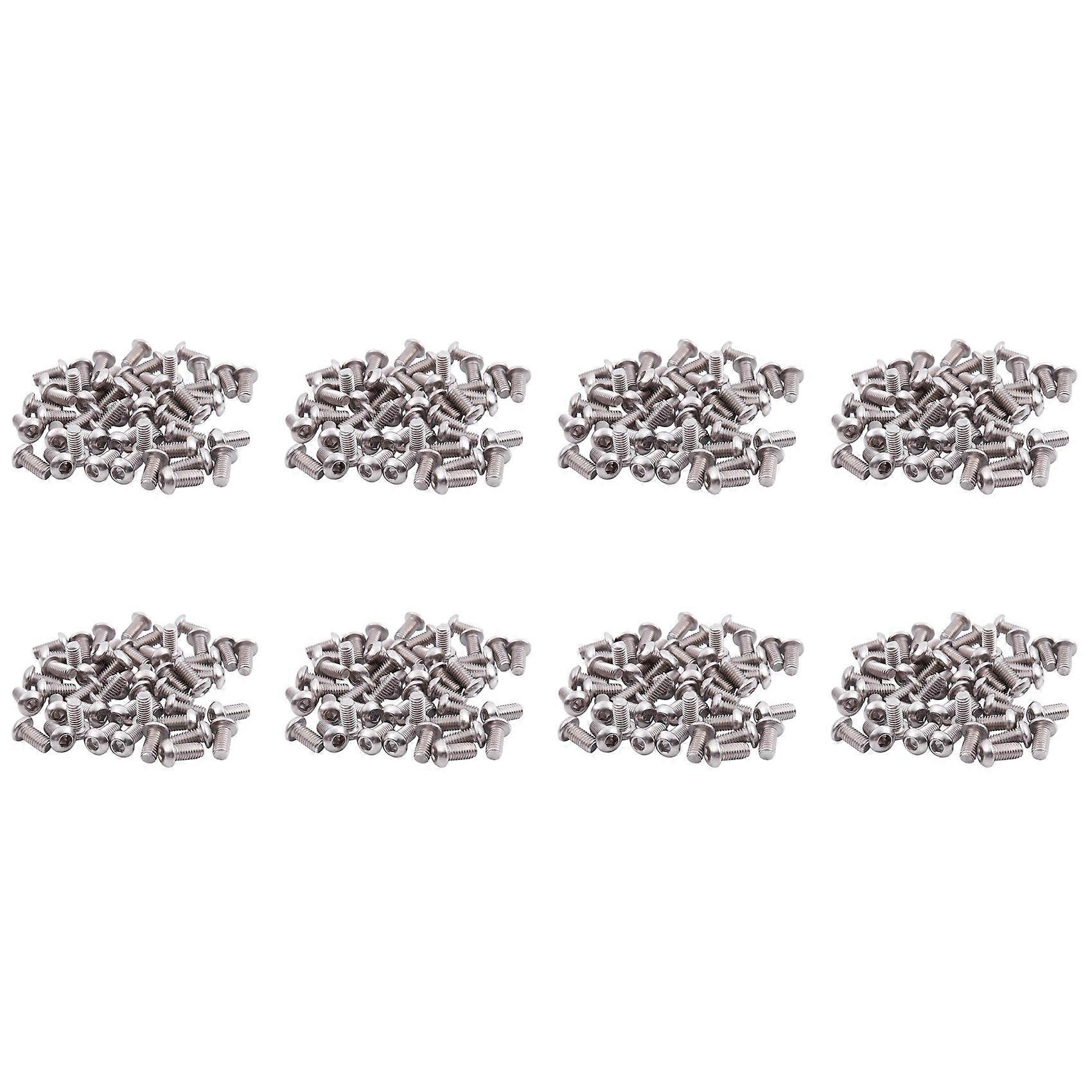 M6x12mm Stainless Steel Hex Socket Button Head Screws 400 Pcs