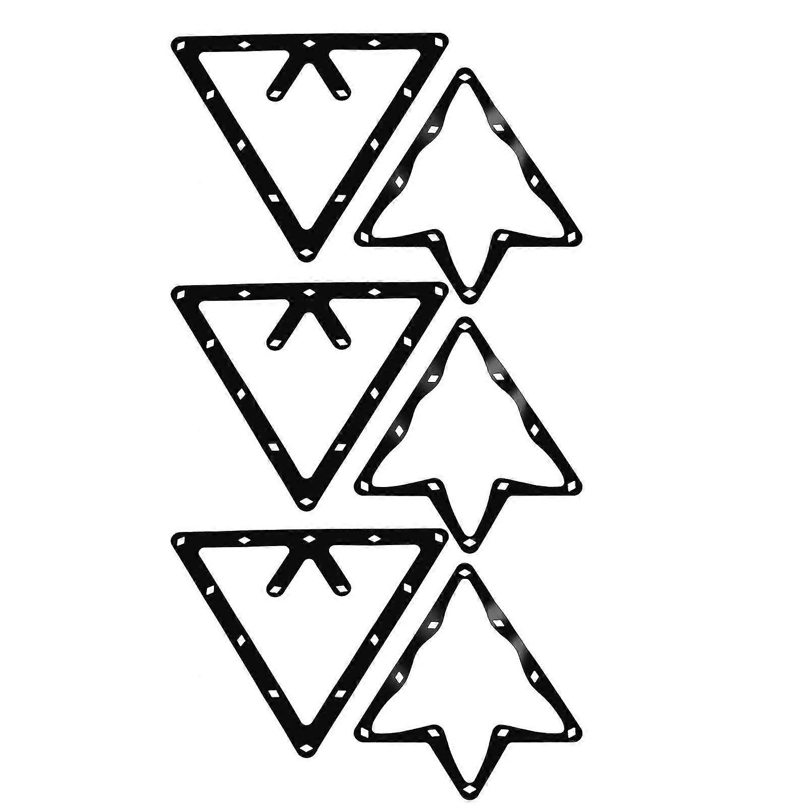 Ultra-Thin Magic Ball Rack Holder 6pcs with Diamond-Cut Design for Billiard/Pool