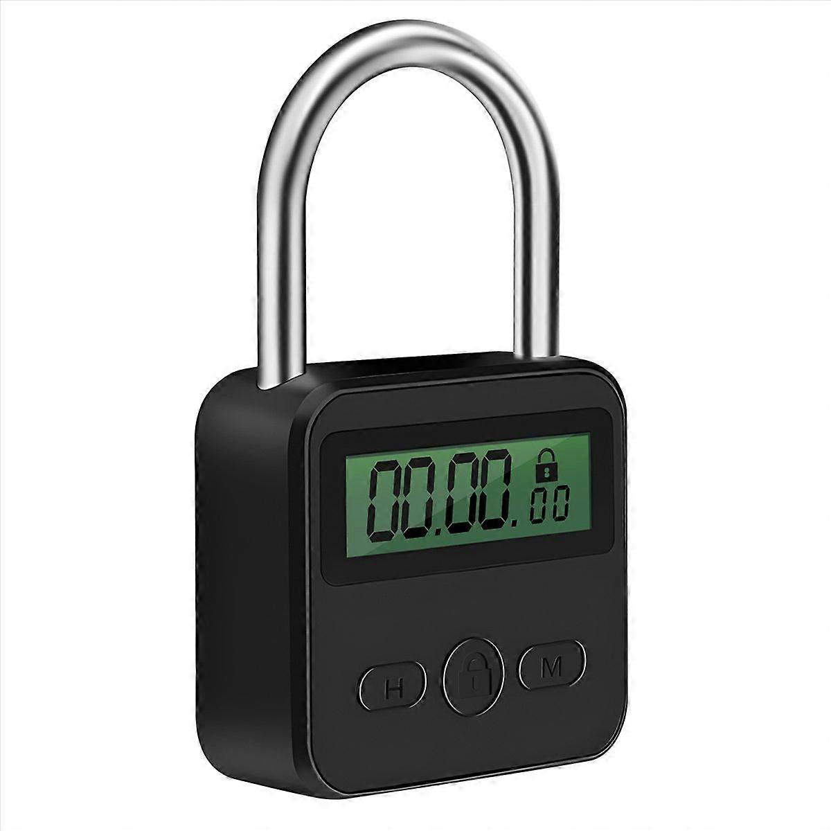 Metal Timer Lock LCD Display Multi-Function Electronic Time 99 Hours Max Timing USB Rechargeable Tim