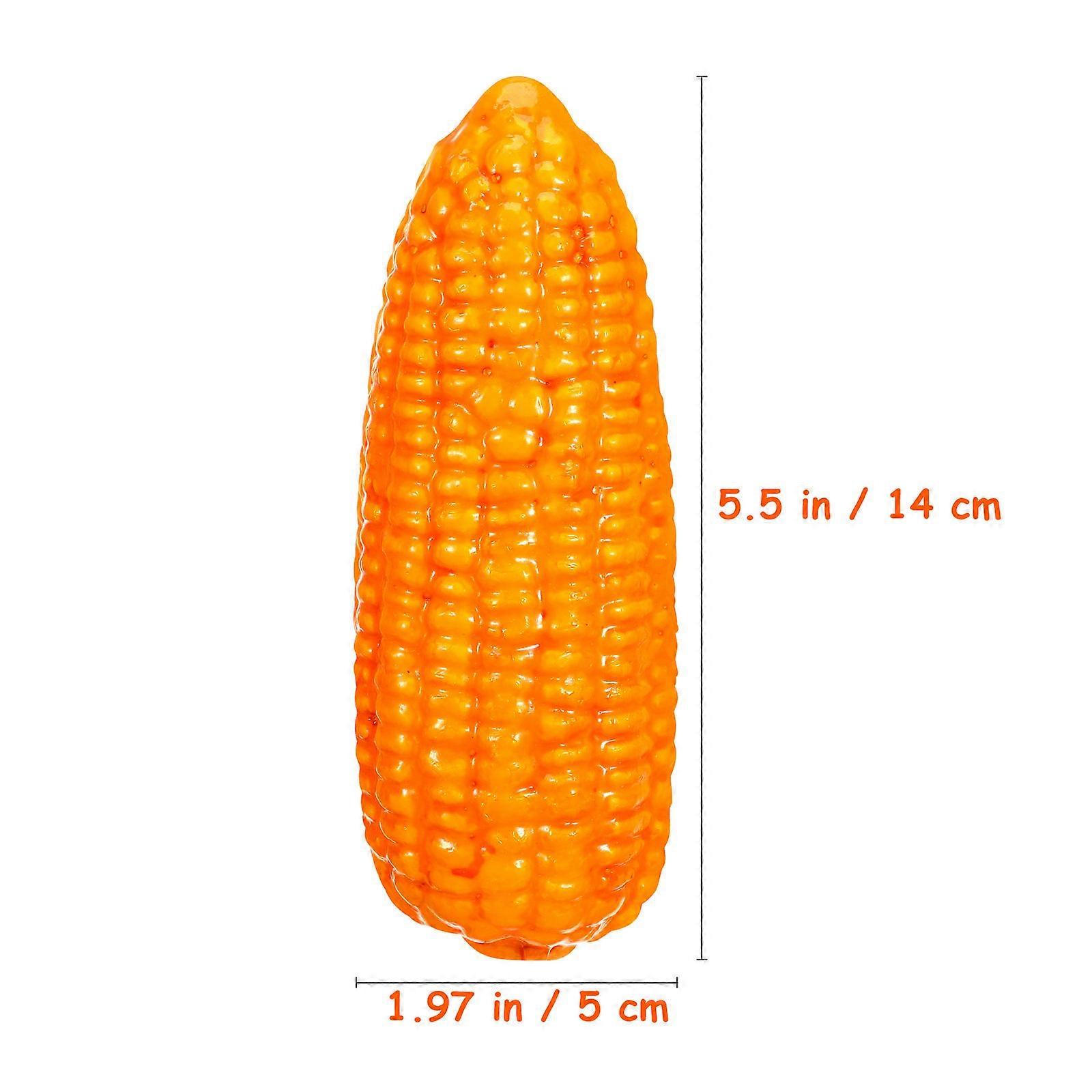 4pcs Fake Corn Artificial Corn Prop Decorative Corn Models Foams Vegetable Props