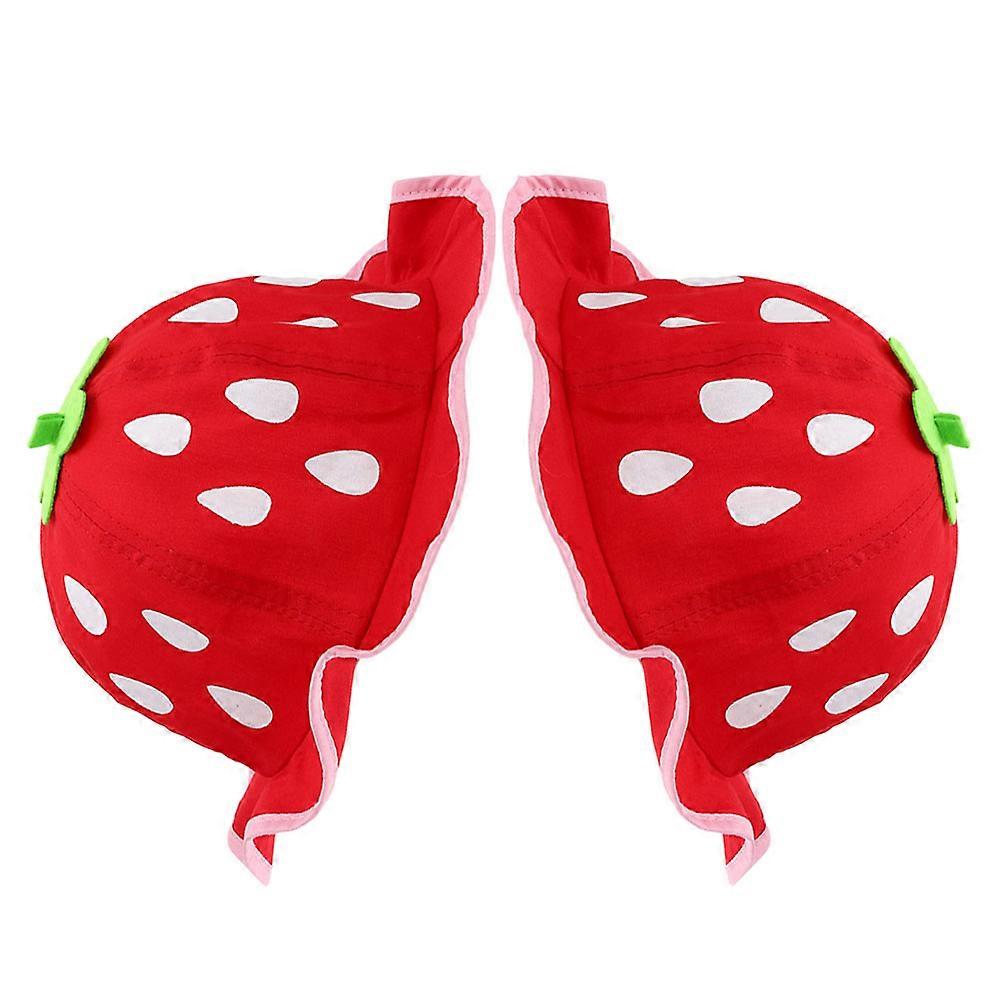 Sunhat for Baby Stylish Strawberry Cotton Hat 2Pcs Set