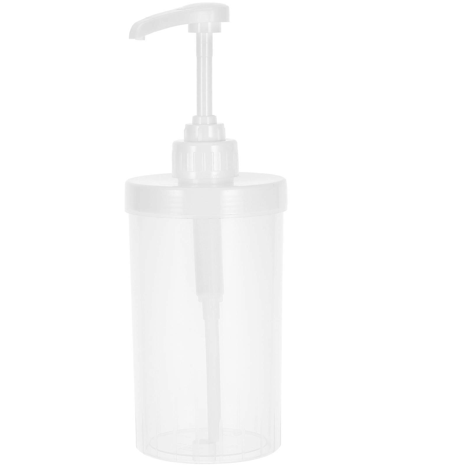 Hand Press Syrup Bottle Plastic Pump Dispenser for Versatile Use