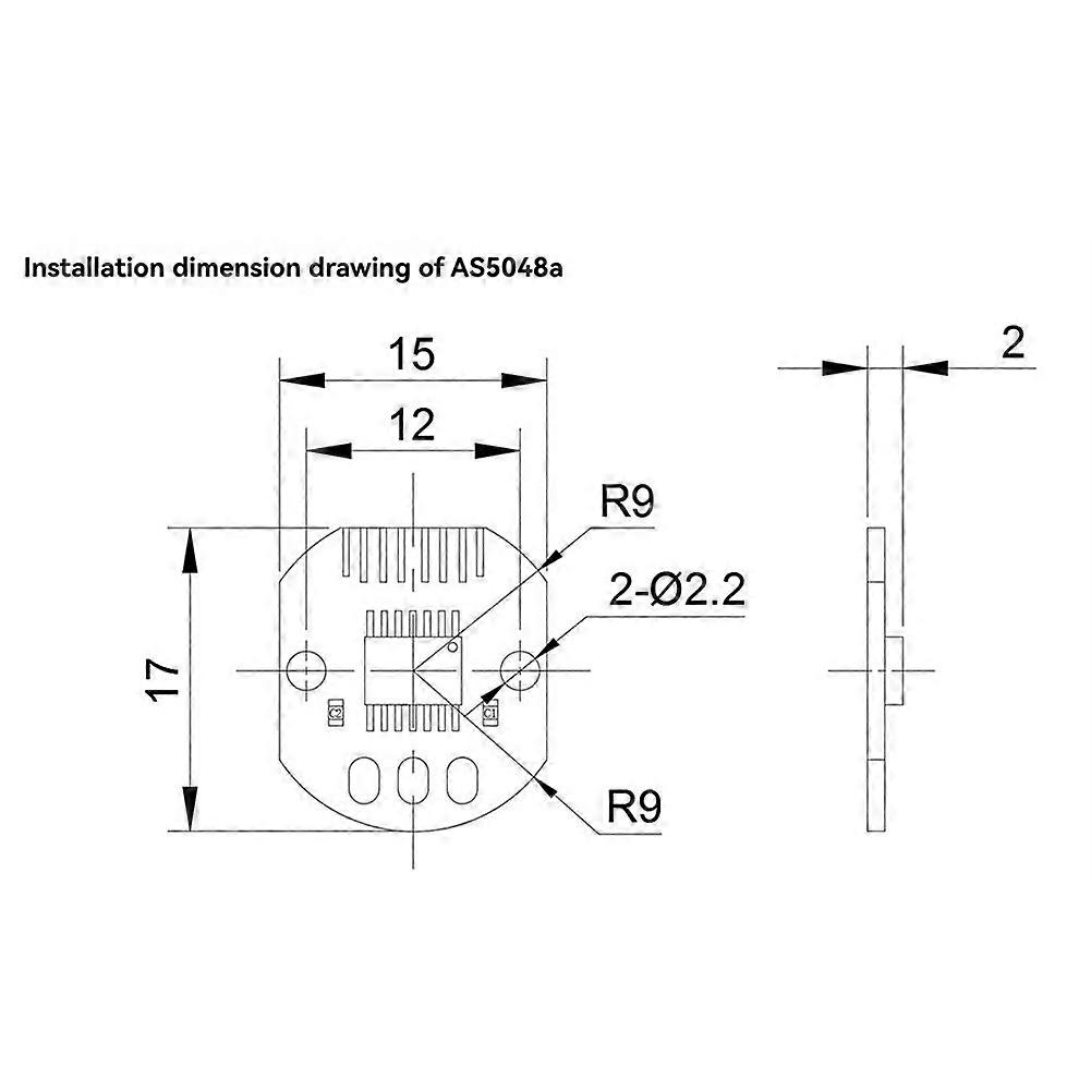 AS5048A Magnetic Encoder PWM/SPI Interface High Precision 14 Bit Brushless Motor AS5048A Encoder