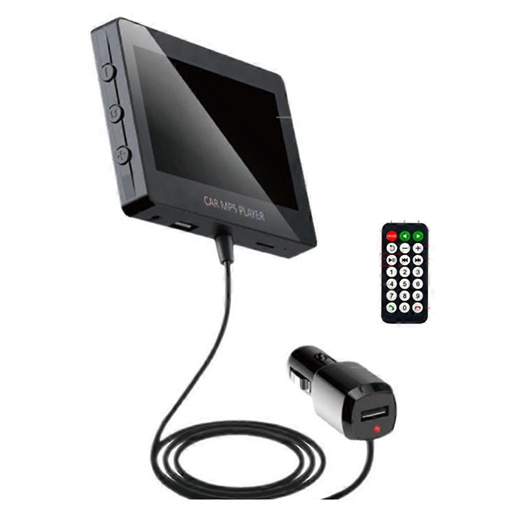 Car Audio Receiver Bluetooth FM Transmitter 4.3 Inch MP5 Player Display for TFcard Video Remote Control Not Touch Screen