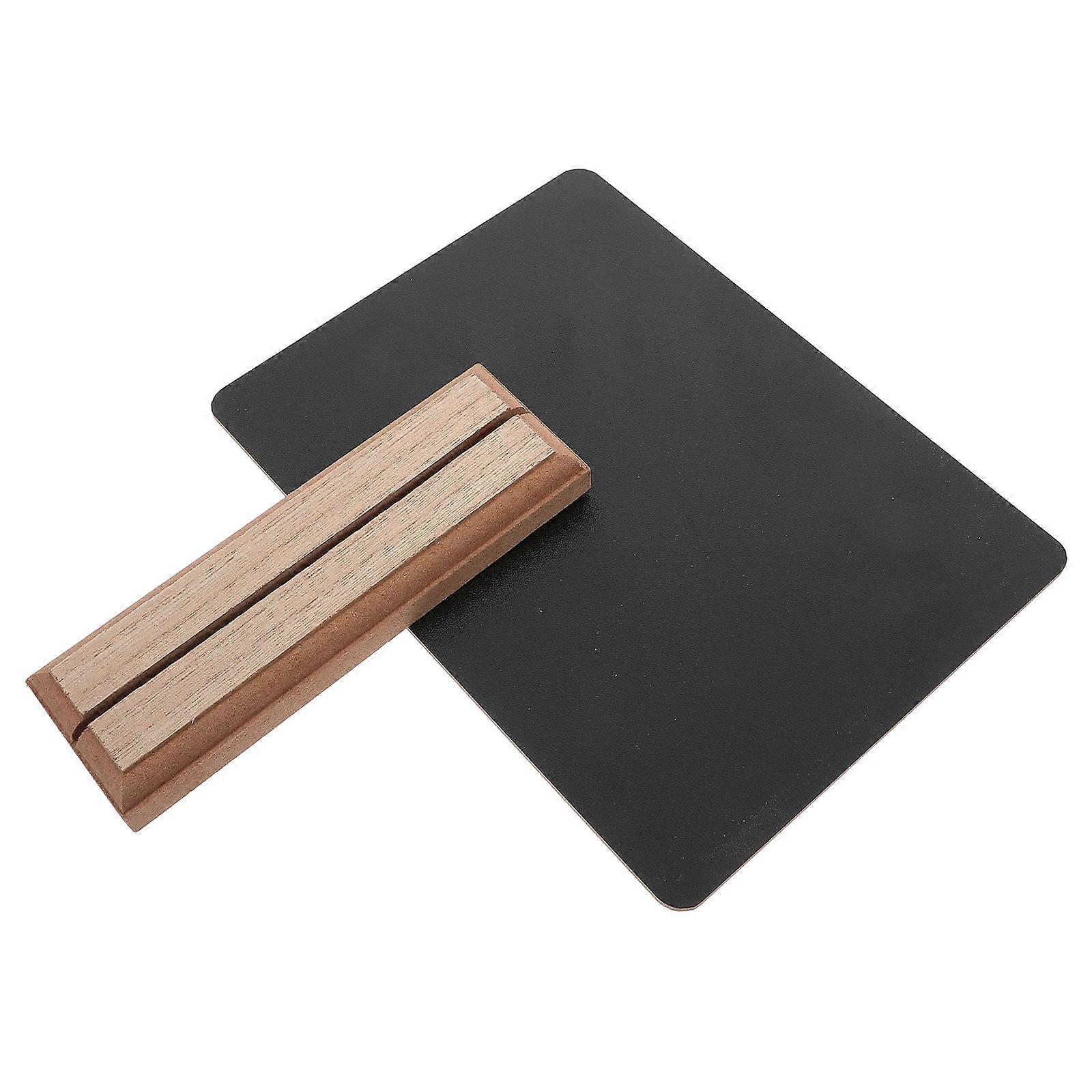 Mini Chalkboard Signs Black for Desktop Use Table Stand 2Pcs